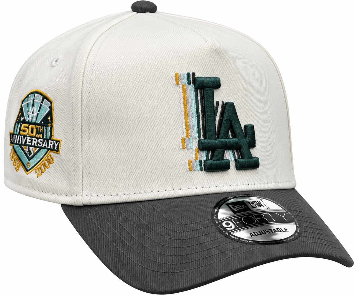 LA Dodgers 50th Anniversary Cream/Gray